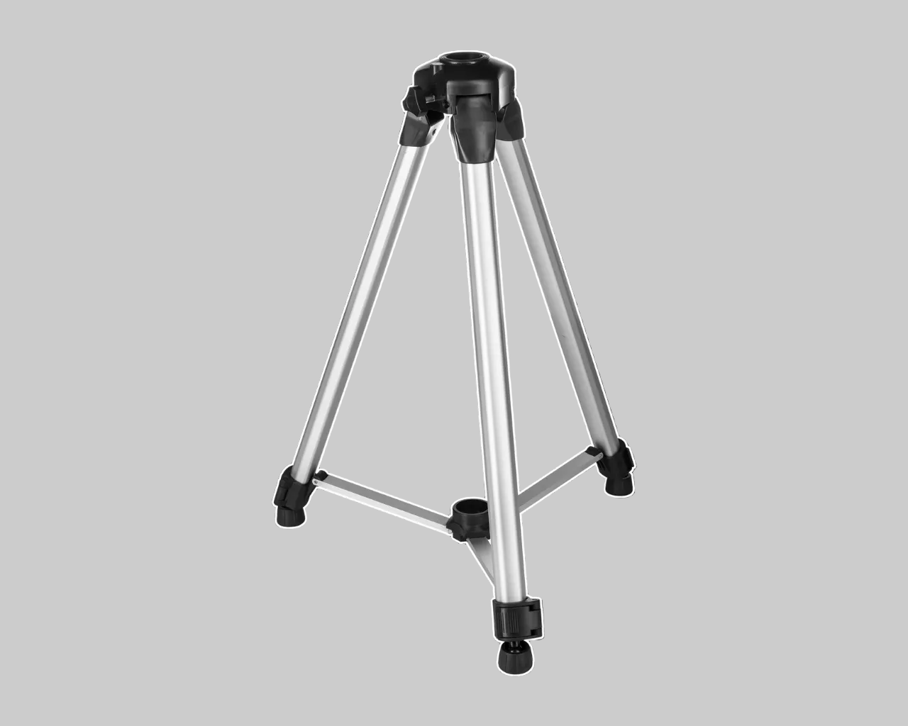 Tripod on a black background