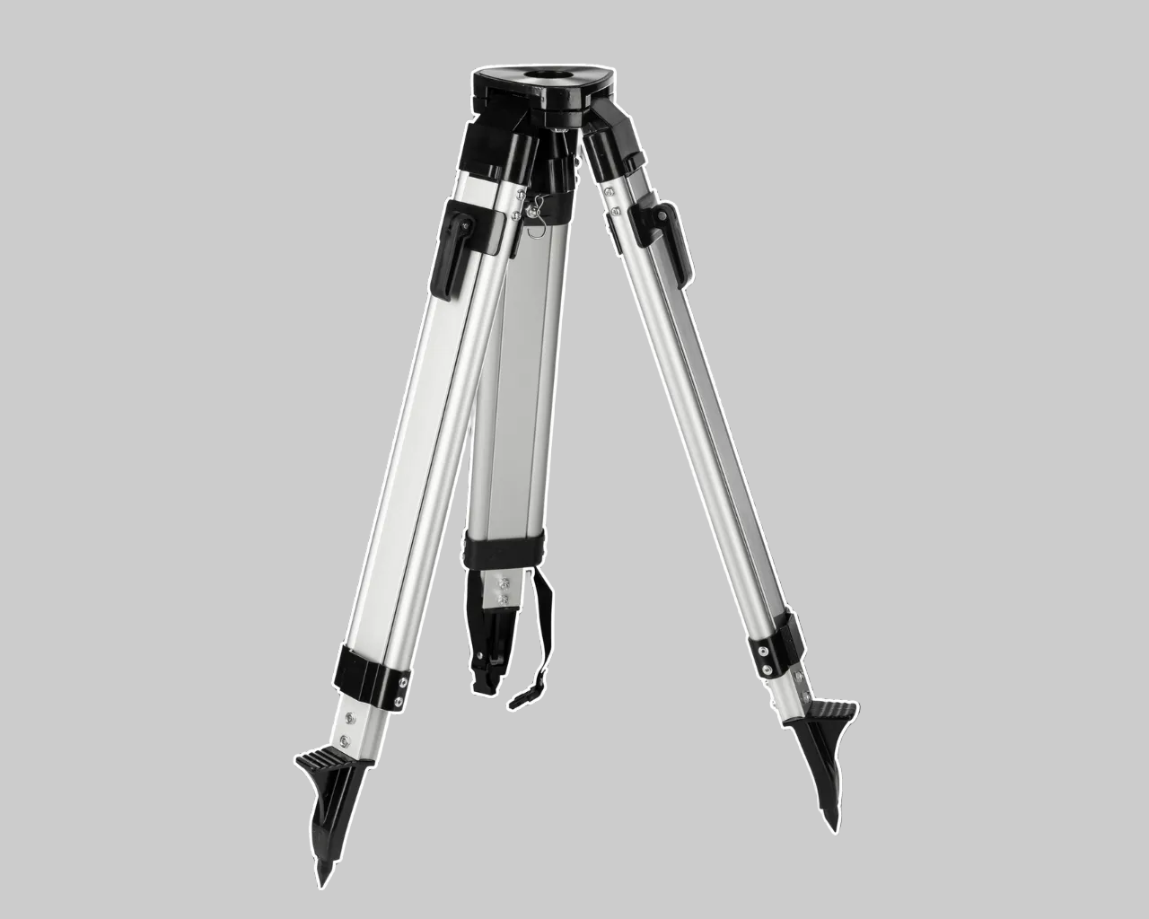 Tripod on a gray background