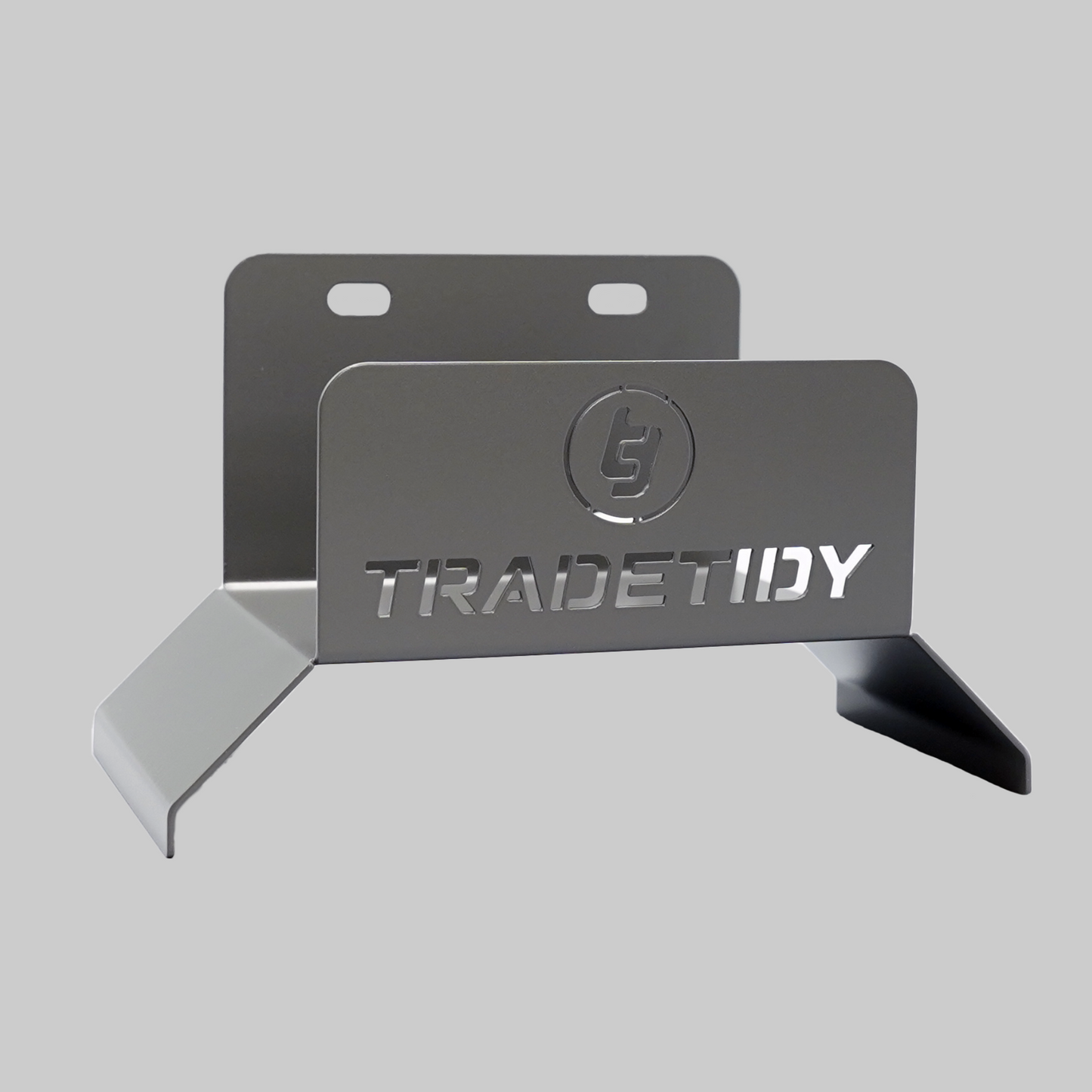 Gray Hose Holder on a Gray Background