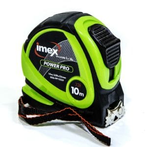 Imex 10M Tape Measure 25mm Double Sided Blade